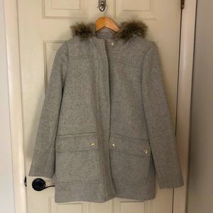 J crew factory gray winter coat